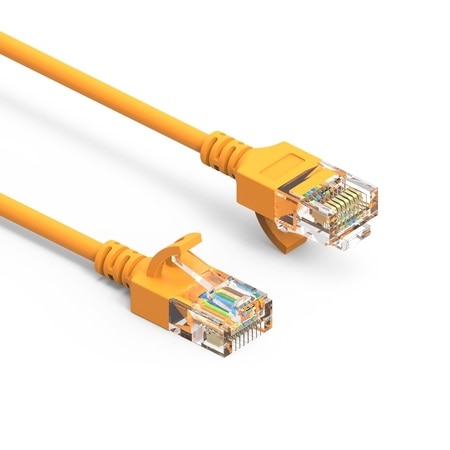 BESTLINK NETWARE CAT6A UTP Slim Ethernet Network Booted Cable 28AWG- 3ft- Yellow 100254YW